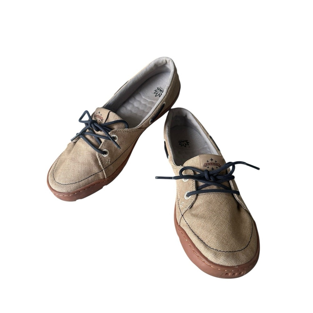Astral Hemp Porter 2.0 Boat Slip On Shoes US 8.5 Khaki Brown EUC Nautical Deck